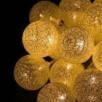 Гирлянда на батарейках Springos Cotton Balls 4 м 20 LED CL0037 Warm White