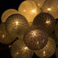 Гирлянда на батарейках Springos Cotton Balls 4 м 20 LED CL0039 Warm White
