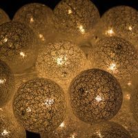 Гирлянда на батарейках Springos Cotton Balls 4 м 20 LED CL0043 Warm White