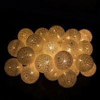 Гирлянда на батарейках Springos Cotton Balls 4 м 20 LED CL0043 Warm White