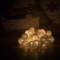 Гирлянда на батарейках Springos Cotton Balls 6 м 30 LED CL0053 Warm White