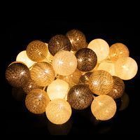 Гирлянда на батарейках Springos Cotton Balls 6 м 30 LED CL0057 Warm White