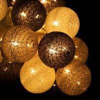 Гирлянда на батарейках Springos Cotton Balls 6 м 30 LED CL0057 Warm White