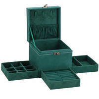 Шкатулка для украшений (футляр для бижутерии) Springos 12 x 12 x 12 см HA1088