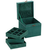 Шкатулка для украшений (футляр для бижутерии) Springos 12 x 12 x 12 см HA1088