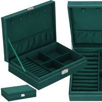 Шкатулка для украшений (футляр для бижутерии) Springos 28 x 19.5 x 7 см HA1047