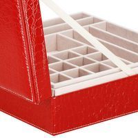 Шкатулка для украшений (футляр для бижутерии) Springos 26 x 26 x 8.5 см HA1027