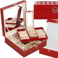 Шкатулка для украшений (футляр для бижутерии) Springos 25 x 25 x 8.5 см HA1080