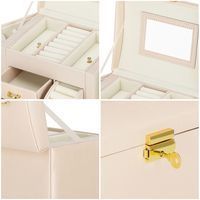Шкатулка для украшений (футляр для бижутерии) Springos 17.5 x 12 x 13.5 см HA1086