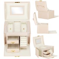 Шкатулка для украшений (футляр для бижутерии) Springos 17.5 x 12 x 13.5 см HA1086