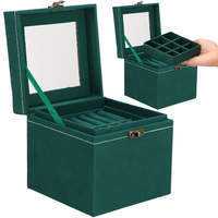 Шкатулка для украшений (футляр для бижутерии) Springos 12 x 12 x 12 см HA1048